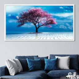 Lone Pink Tree - NicheCanvas