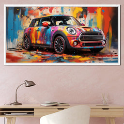 Mini Coop - RiderArt - NicheCanvas
