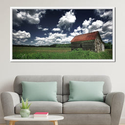 Old Barn in the Field - NicheCanvas