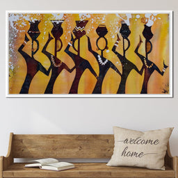 African Women with Jars - NicheCanvas