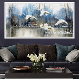 White Swans - NicheCanvas