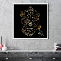 Golden Ganapati - NicheCanvas