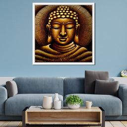 Meditating Buddha Portrait - NicheCanvas