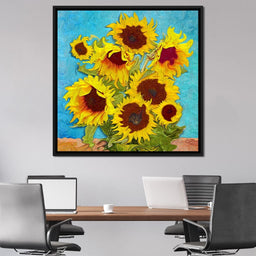 Impressionist Sunflowers - NicheCanvas
