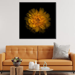 Orange Background Flowers - Brian Carson - NicheCanvas