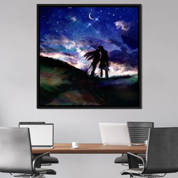 Kissing Under the Stars - NicheCanvas