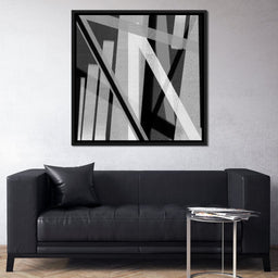 Black & White Lines v2 - Andy Brackpool - NicheCanvas