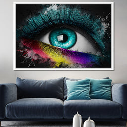 Colorful Eye Splash Art - Johanjjf - NicheCanvas