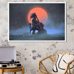  Mysterious man playing the cello - NicheCanvas