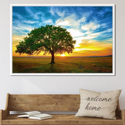 Sunrise Tree - NicheCanvas