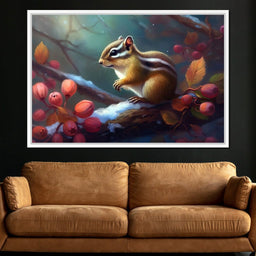 Winter Chipmunk - Neal Hackett - NicheCanvas