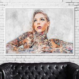Girl Tattoo 2 - Mateo - NicheCanvas