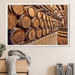 Oak Barrels - NicheCanvas