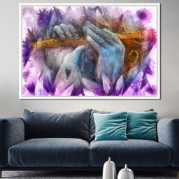 Krishna Playing the Flute - NicheCanvas