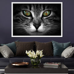 Green Eyed Cat - NicheCanvas