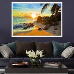 Natural Beach Sunset - NicheCanvas