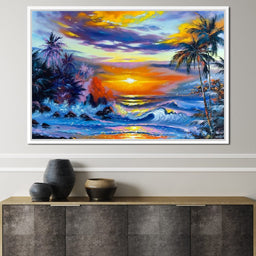 Hawaii Sunset - NicheCanvas