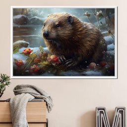 Winter Beaver - Neal Hackett - NicheCanvas