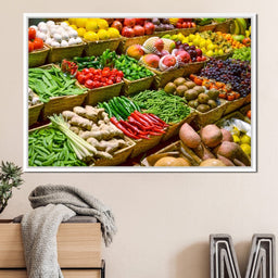 Fruit & Vegetables Market - NicheCanvas