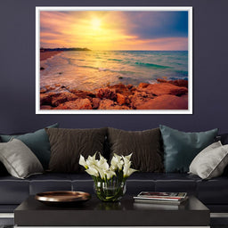 Sunset Over Tel Aviv - NicheCanvas