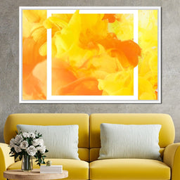 Yellow & Orange Smoke - NicheCanvas