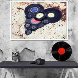 Heart Shaped Vinyl Records - NicheCanvas