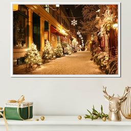 Christmas in Quebec City - NicheCanvas