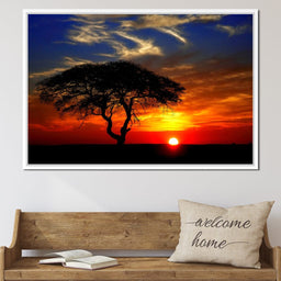 African Landscape Sunset - NicheCanvas