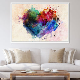 Heart Splash - NicheCanvas