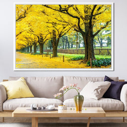 Yellow Ginkgo Trees - NicheCanvas