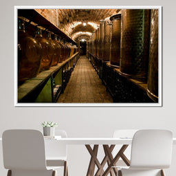 Wine Cellar Corridor - NicheCanvas