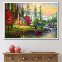 The House by the River - NicheCanvas