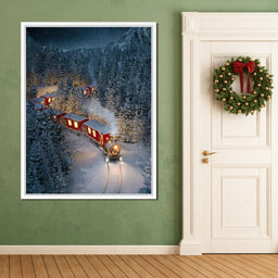 Christmas Train - NicheCanvas