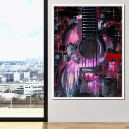 Abstract Guitar - NicheCanvas