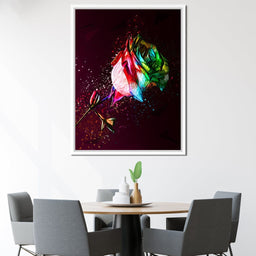 Colored Rose - Milos Karanovic - NicheCanvas
