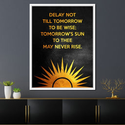 Delay Not Wisdom - ABConcepts - NicheCanvas