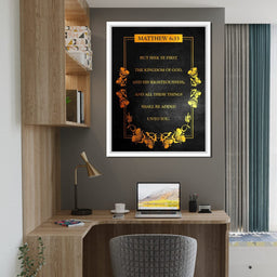 Matthew 6:33 - ABConcepts - NicheCanvas