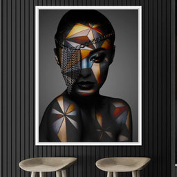 Geometric Face Paint - Johanjjf - NicheCanvas