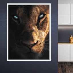 Lioness Eyes - Zenzdesign - NicheCanvas