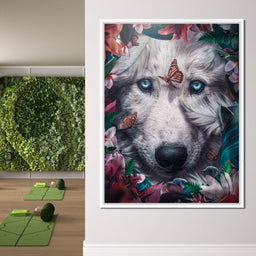 Floral Wolf - Zenzdesign - NicheCanvas