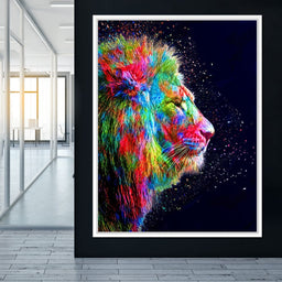 Colored Lion - Milos Karanovic - NicheCanvas