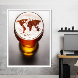 World Map Beer - NicheCanvas