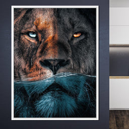 Diving Lion - Zenzdesign - NicheCanvas