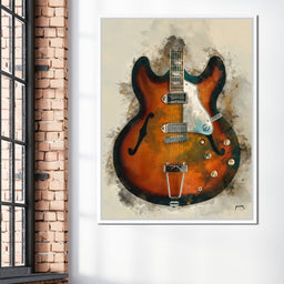 John Lennon's Guitar - Abraham Szomor - NicheCanvas