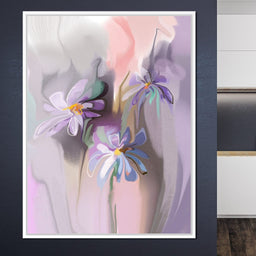 Purple Daisies - NicheCanvas