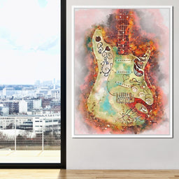 Jimi Hendrix's Guitar - Abraham Szomor - NicheCanvas