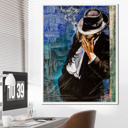Smoking Man - NicheCanvas
