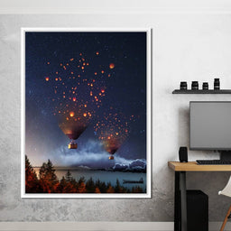 Hot Air Balloon Light - Natacha Einat - NicheCanvas