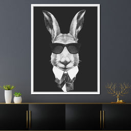 Dressed Up Rabbit - NicheCanvas
