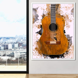 Willie Nelson's Trigger Acoustic Guitar - Abraham Szomor - NicheCanvas